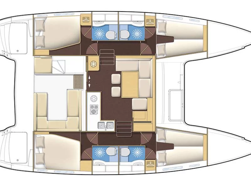 Lagoon 400 (AF-LAG400) Plan image - 1