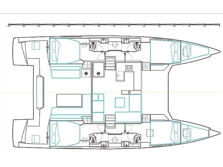 Nautitech 46 Open (Open Sea) Plan image - 8