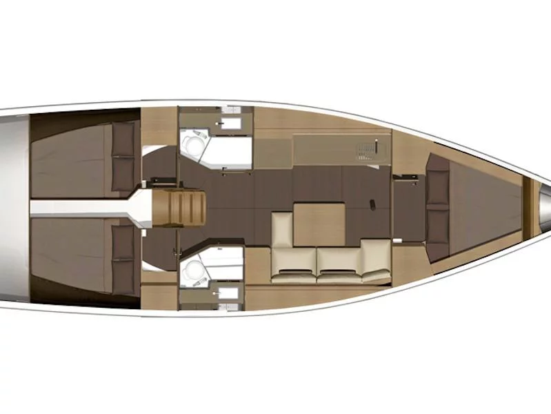 Dufour 382 (AF-D382(II)) Plan image - 2