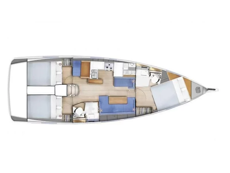 Sun Odyssey 410 (Aris) Plan image - 5