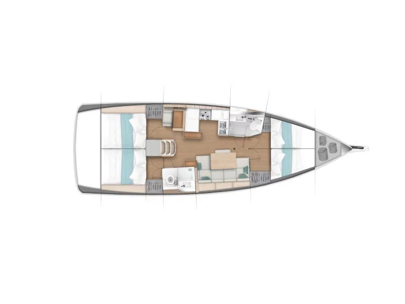SUN ODYSSEY 440 - 3 CABINES (KERSELI)  - 345