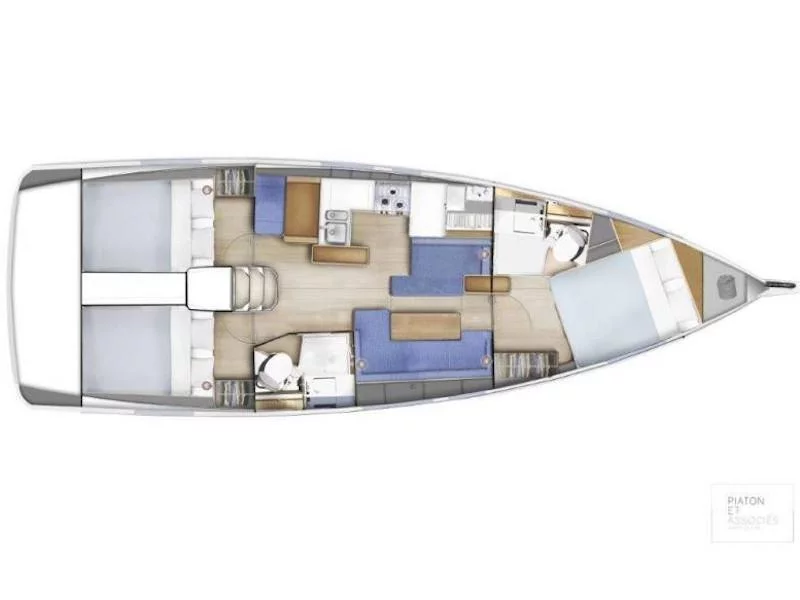 Sun Odyssey 410 (Meliti) Plan image - 2