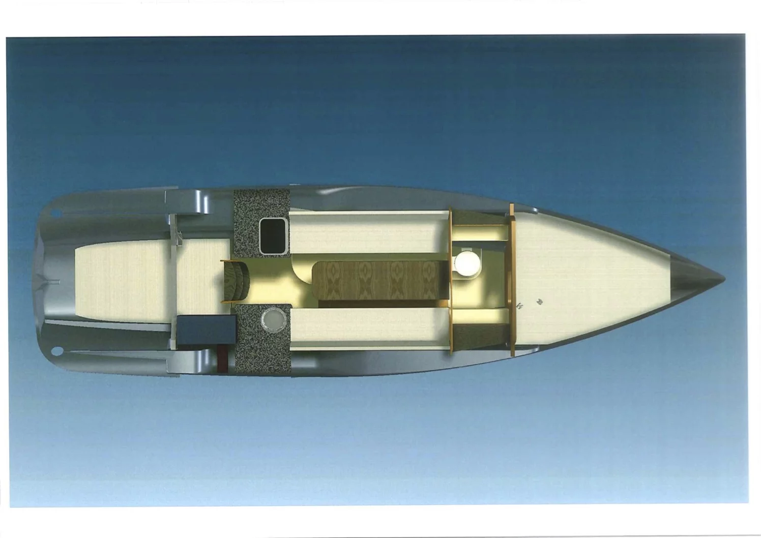 Dragonfly 28 Sport (Don Cangrejo) 2D Interior view - 18