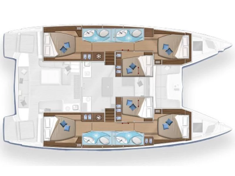 Lagoon 50 (Colibrì Platinum Service) Plan image - 14