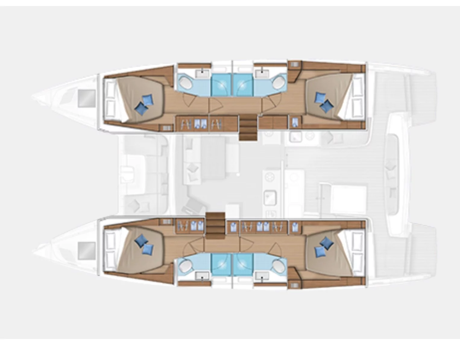 Lagoon 46 (Blue Alma (, WM, , Inverter 12/220V)) Plan image - 16