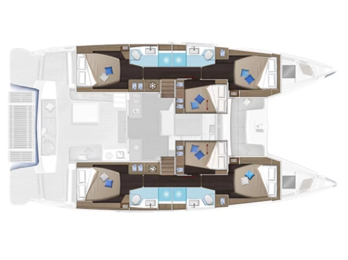 Lagoon 51- 6 cab (DISONESTO) Plan image - 12
