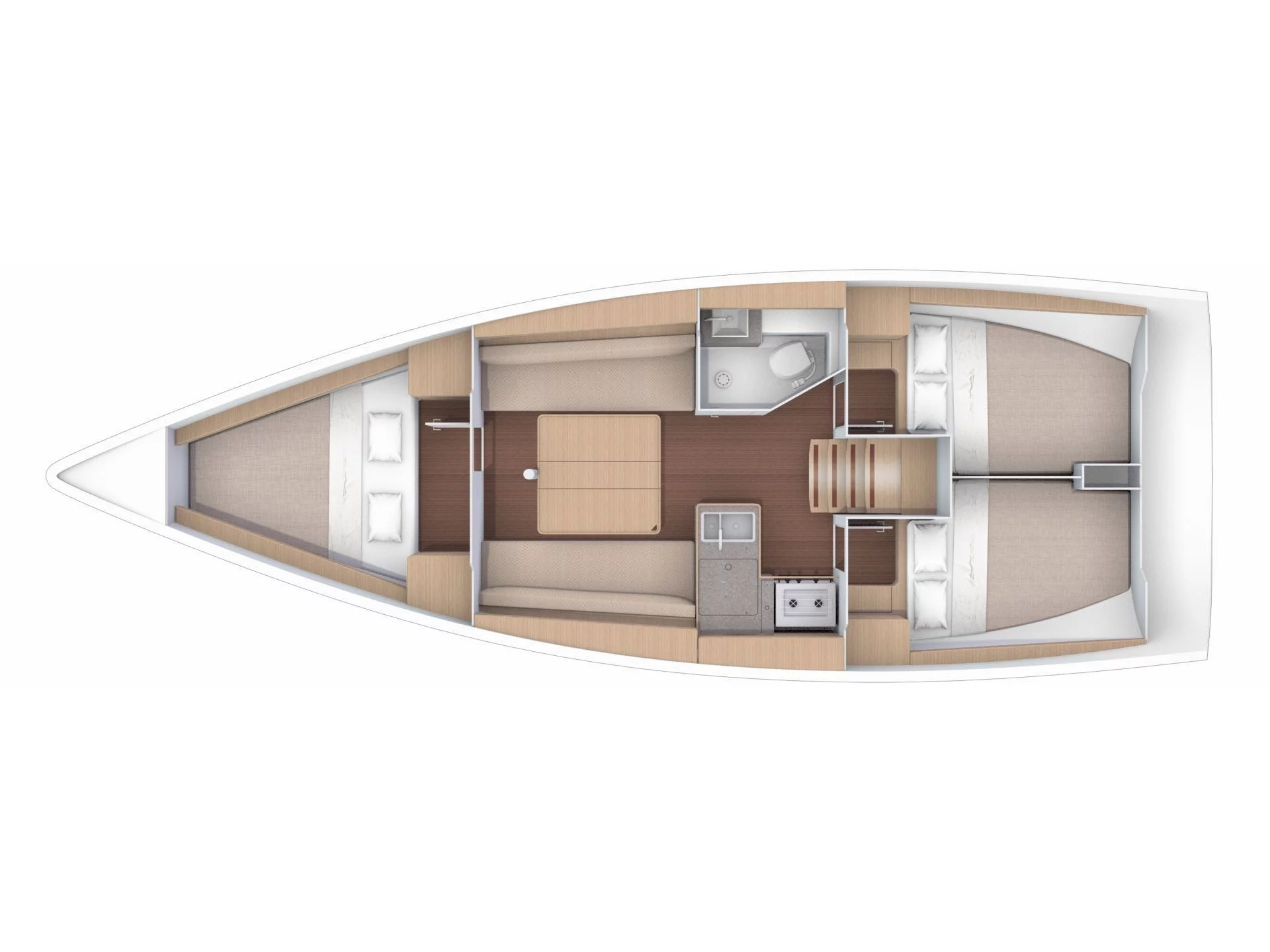 Dufour 360 Grand Large (Volpetta) Plan image - 5