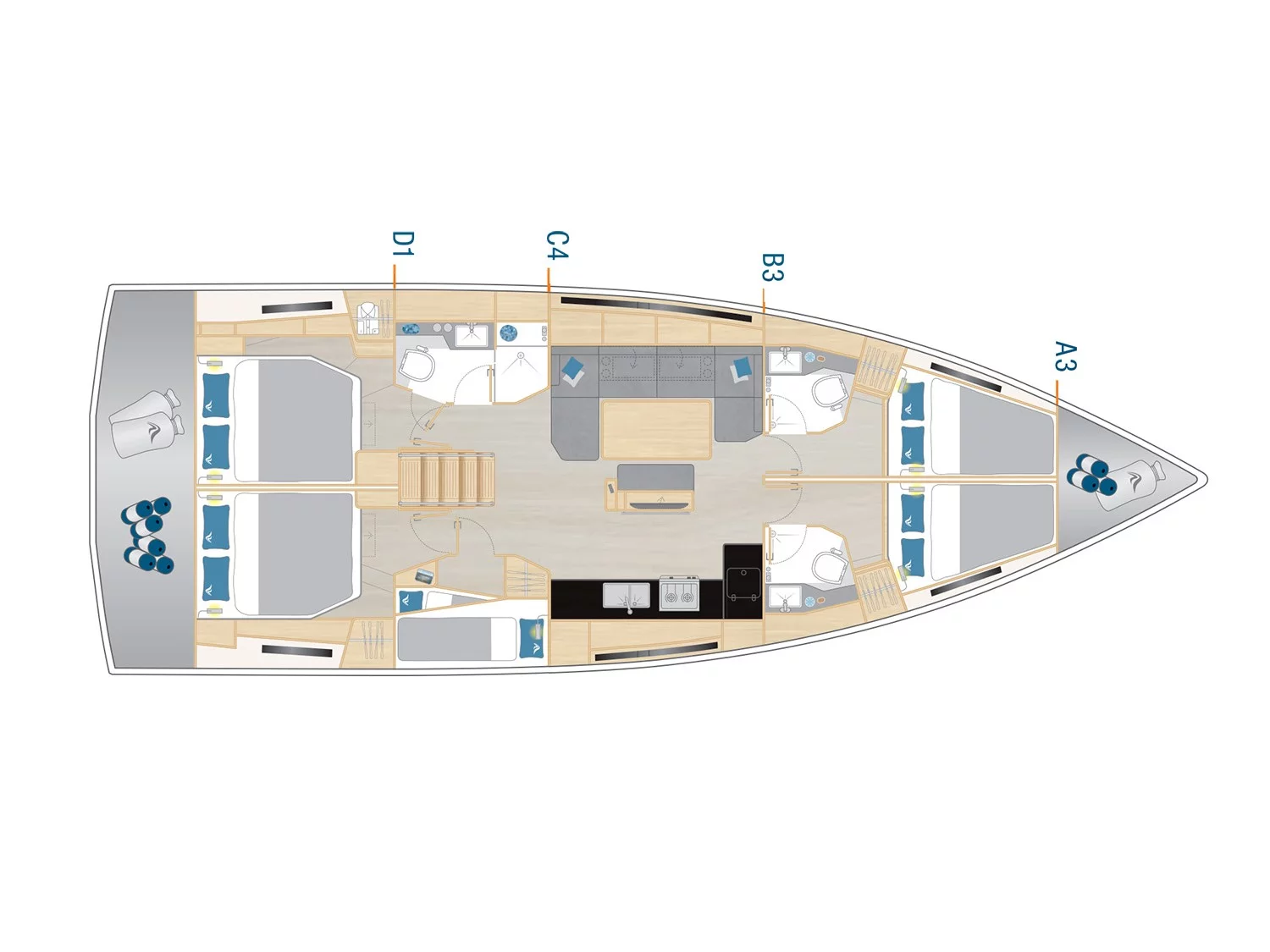 Hanse 460 (Vaya) Plan image - 29