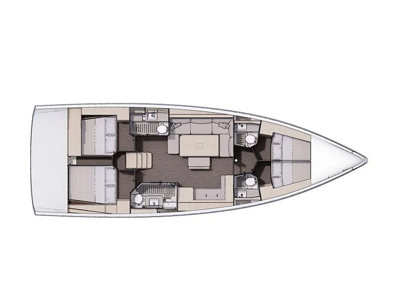 Dufour 470 GL (Adelante) Plan image - 16