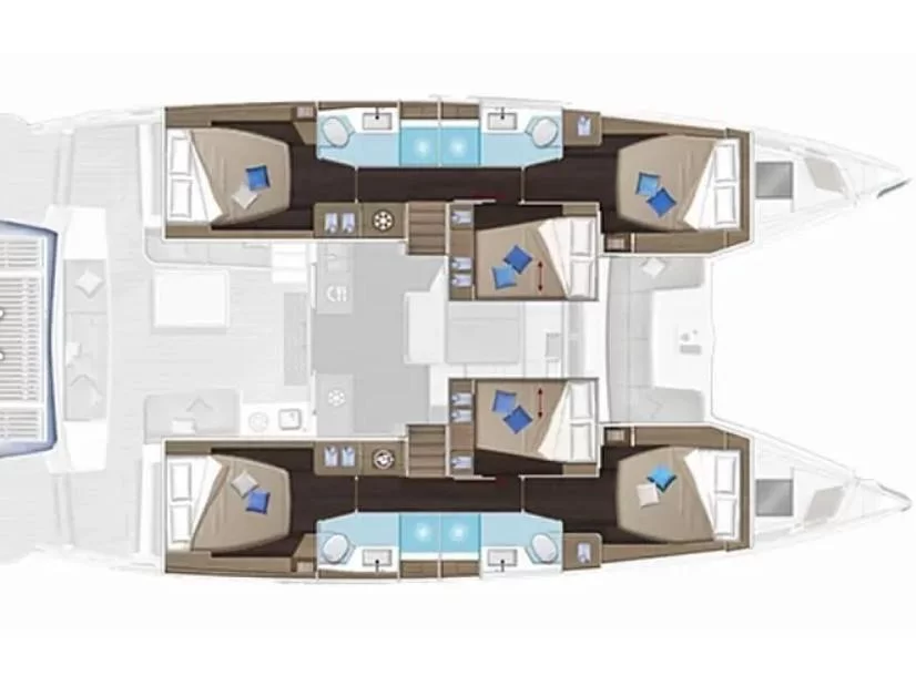 Lagoon 51- 6 cab (ZARATHUSTRA) Plan image - 2
