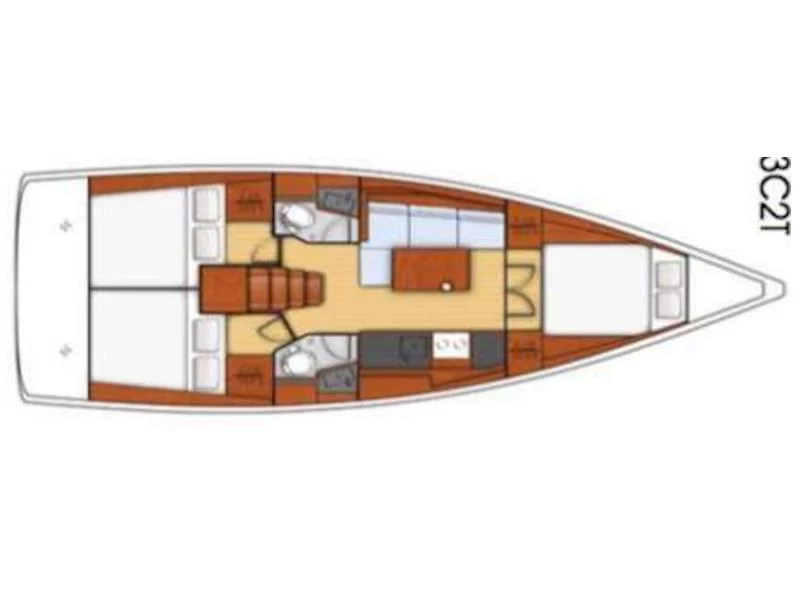 Oceanis 38.1 (Dani) Plan image - 5