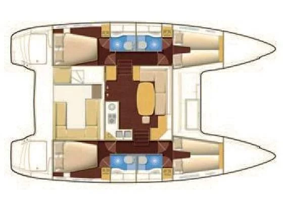 Lagoon 400 S2. (Callisto L400) Plan image - 23