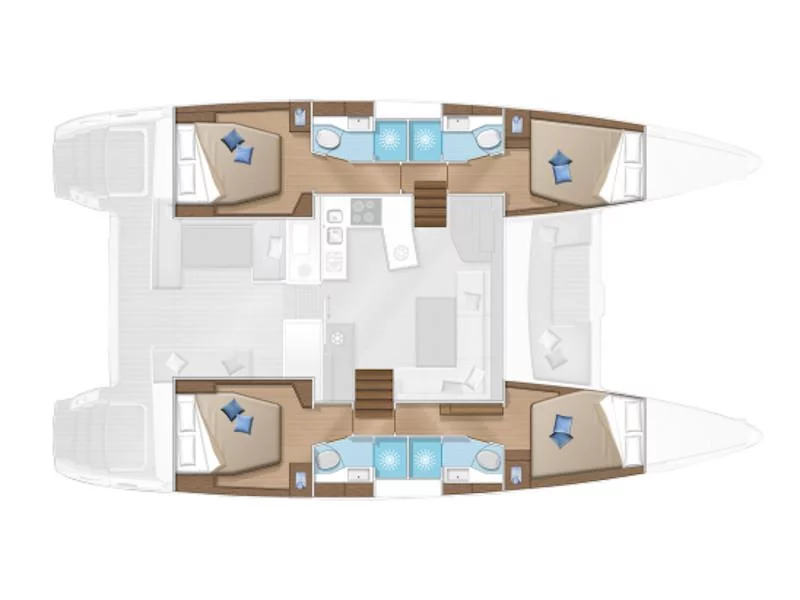 Lagoon 450 Flybridge (FO'S) Plan image - 8