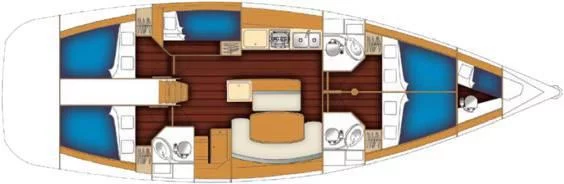 Cyclades 50.5 (Galaxy/Refitted 2016) Layout - 8