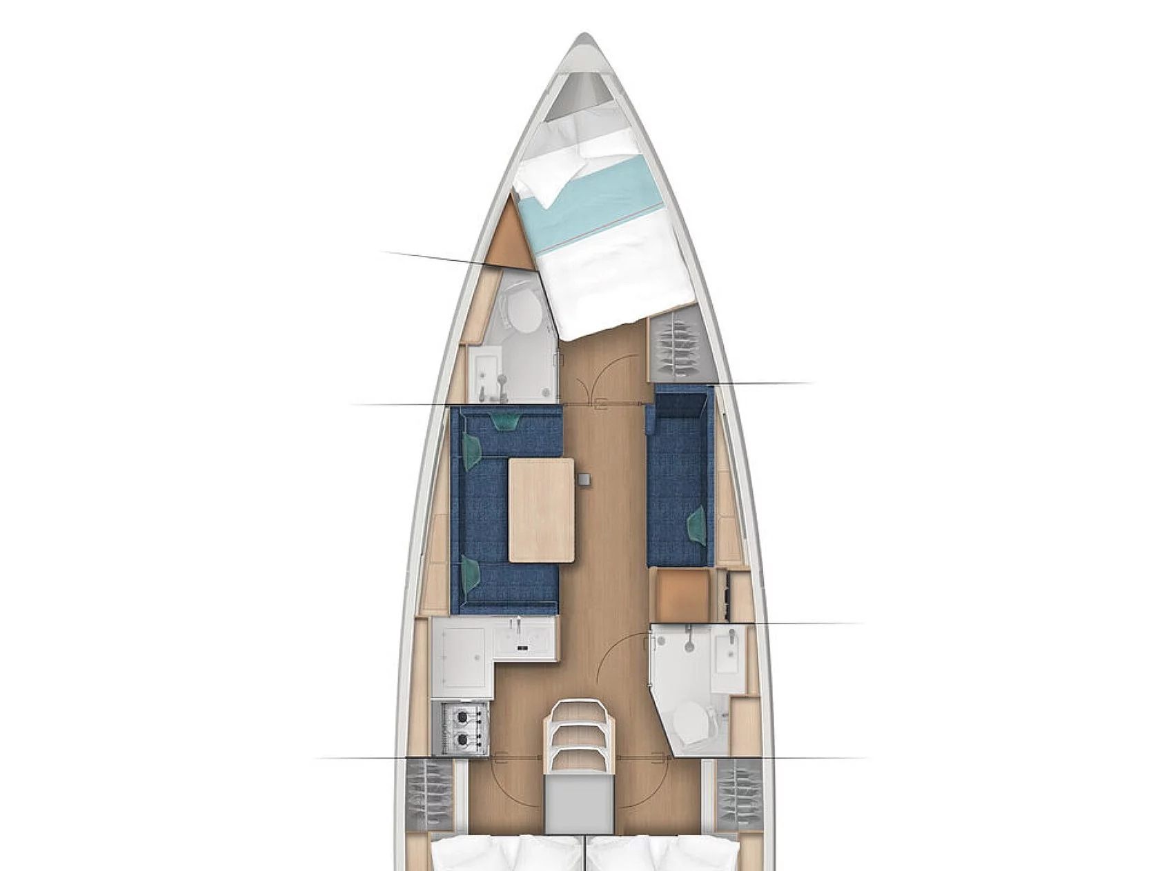 Sun Odyssey 380 (Just Happy) Plan image - 6