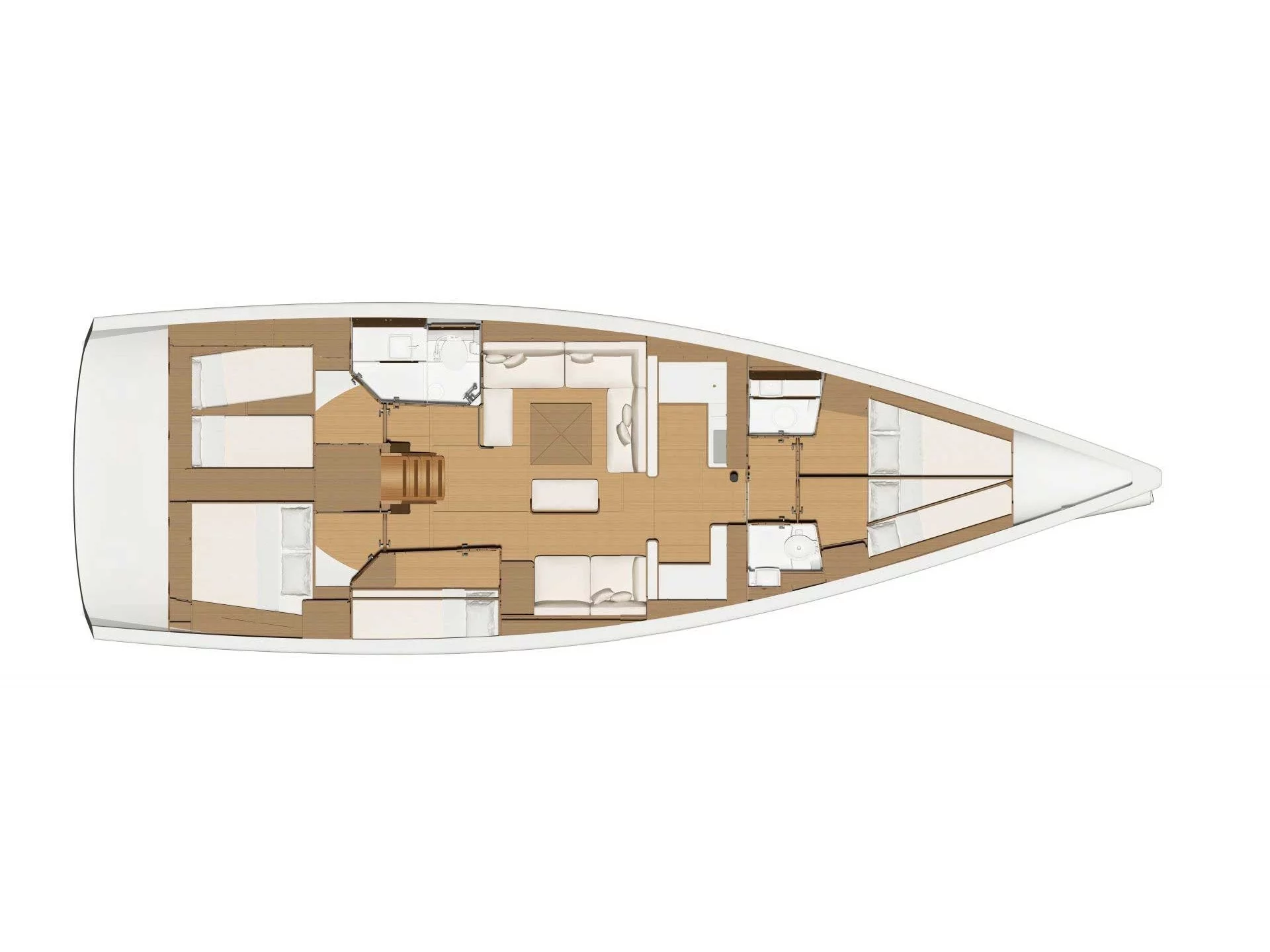 Dufour 520 GL (Stella -, Solar Panel) Plan image - 7