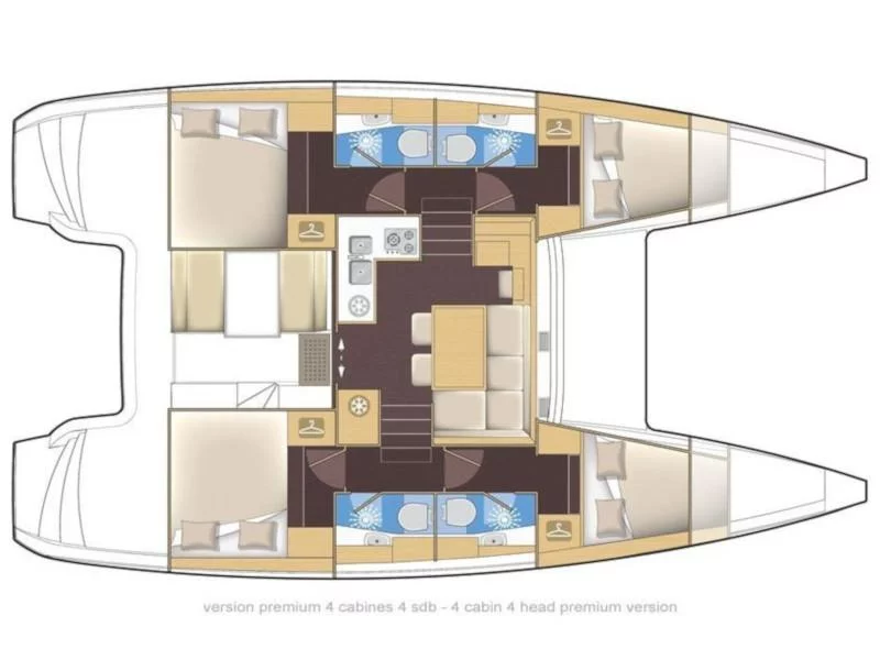 Lagoon 39 (Salty Dog) Plan image - 2