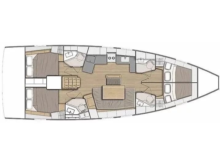 Oceanis 46.1 (Vanga) Plan image - 15