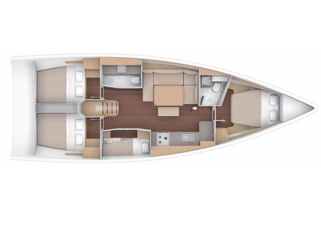 Dufour 430 Grand Large (Alice in Wonderland) Plan image - 12