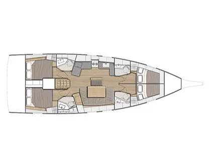 Oceanis 46 (Fiore di Mare) Plan image - 1