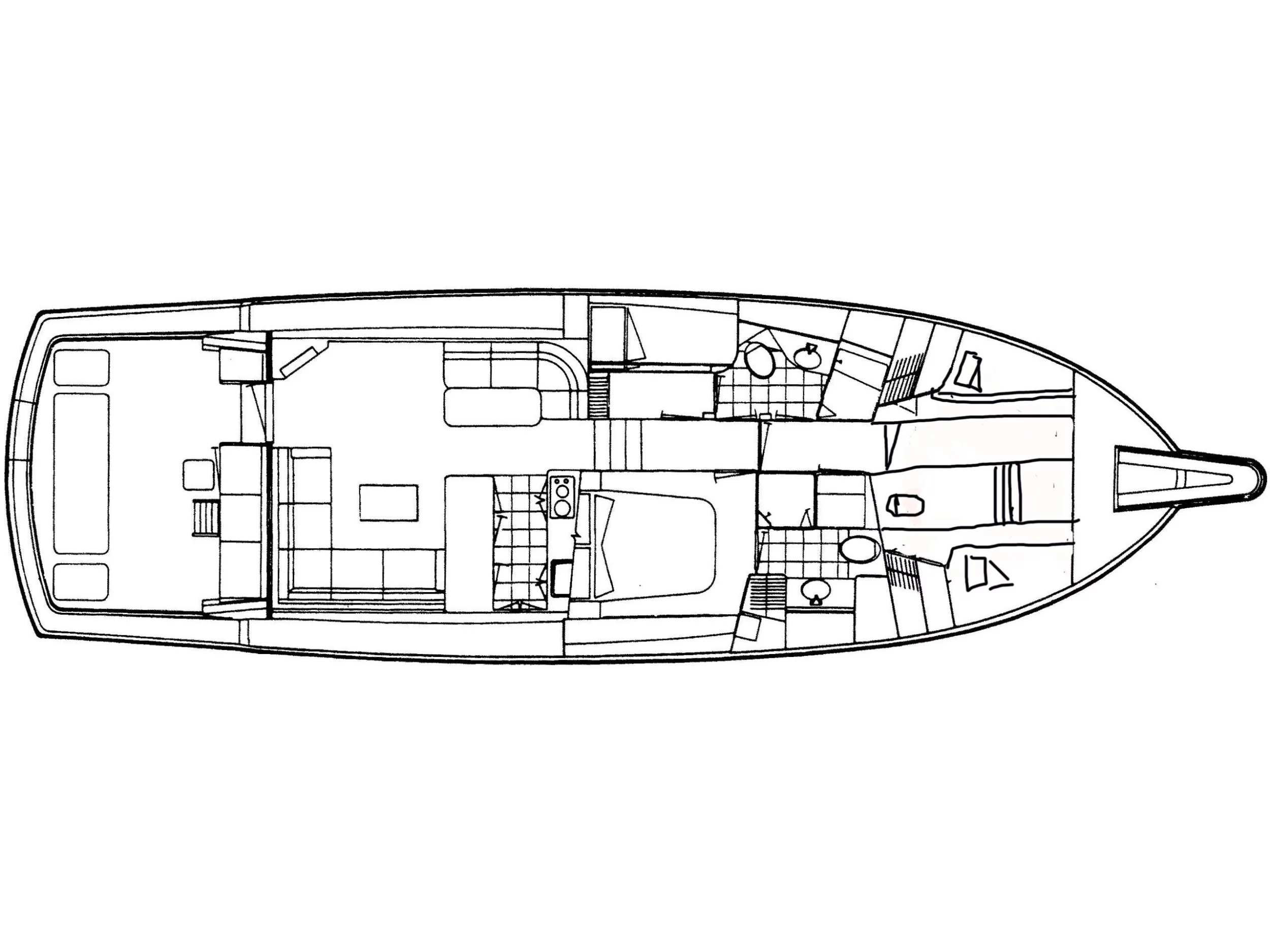 Hatteras 50 Convertible (Tipejyas) Plan image - 19