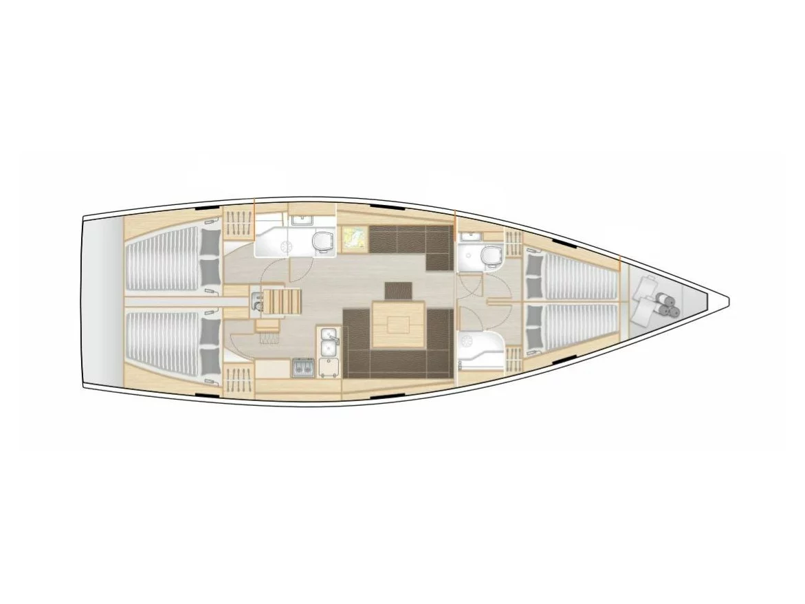 Hanse 458 (Euphoria) Plan image - 12