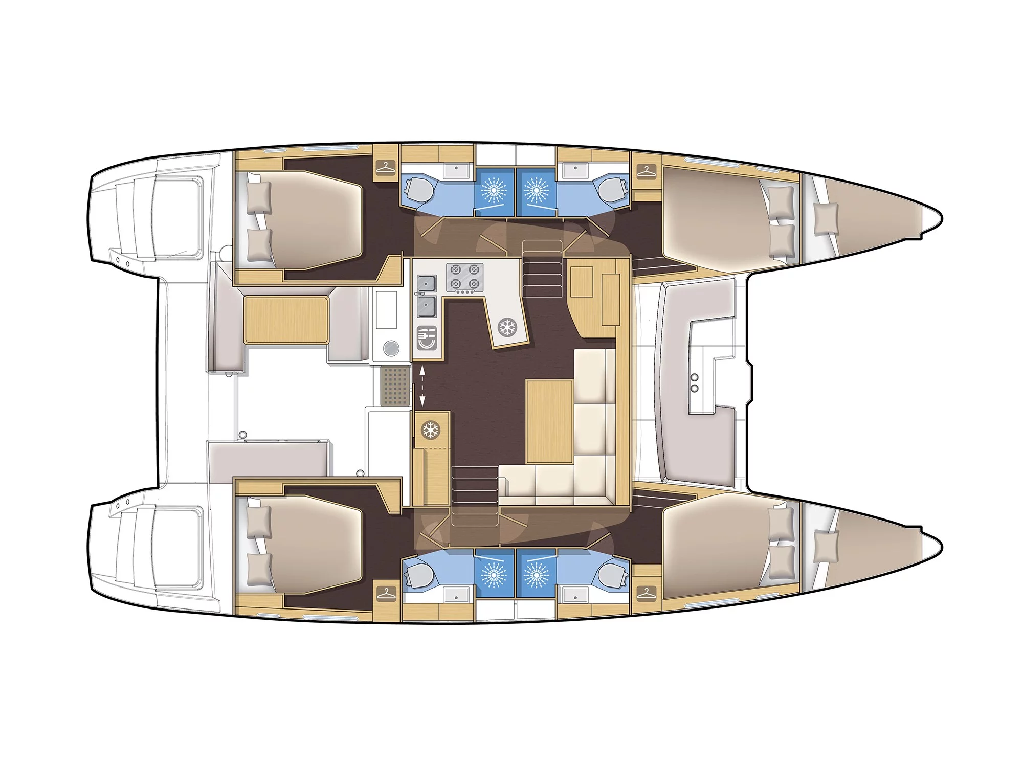 Lagoon 450 Fly & GEN & WM (Kon-Tiki) Plan image - 21