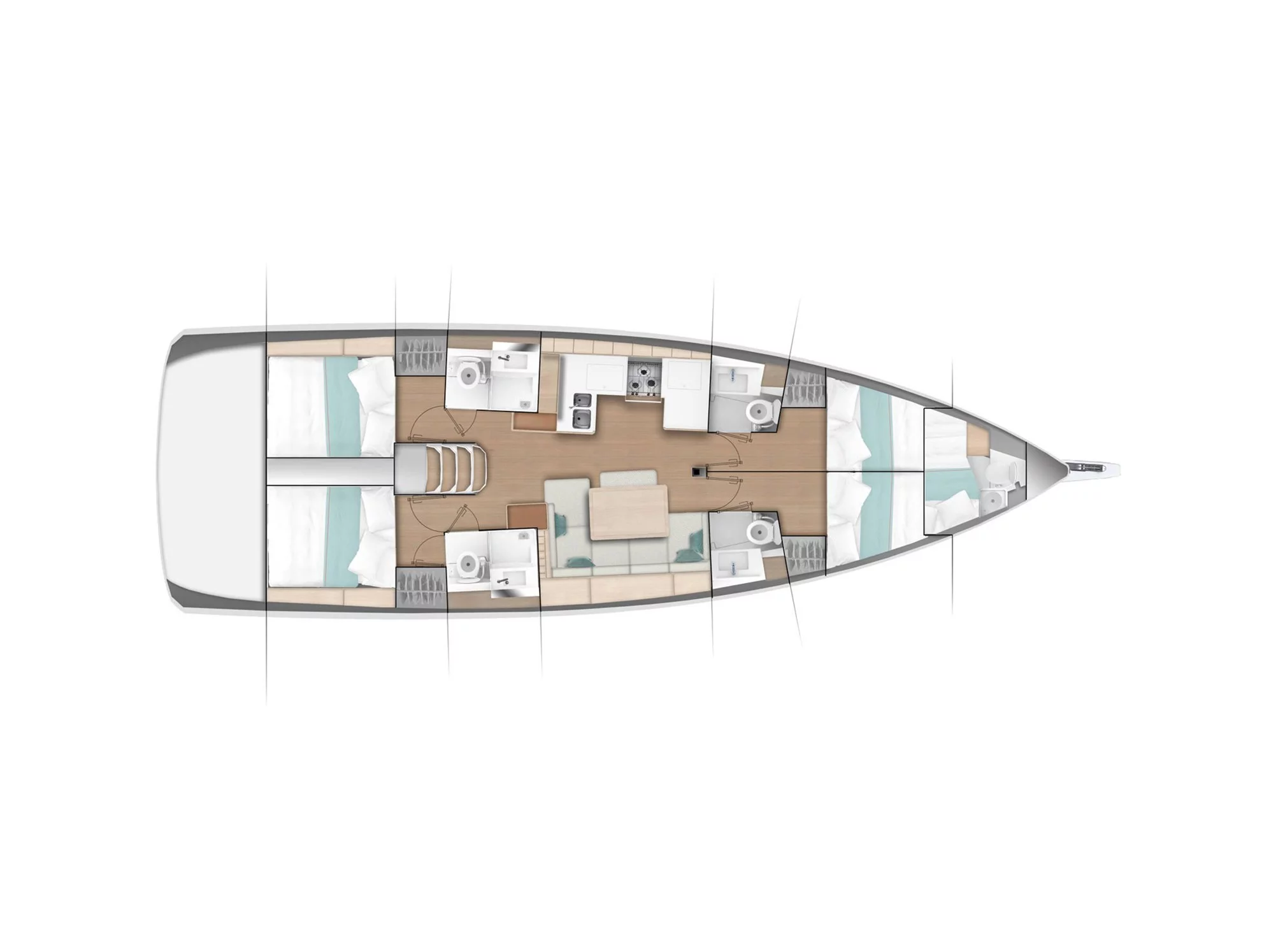 Sun Odyssey 490 4cab (Funsea) Plan image - 4