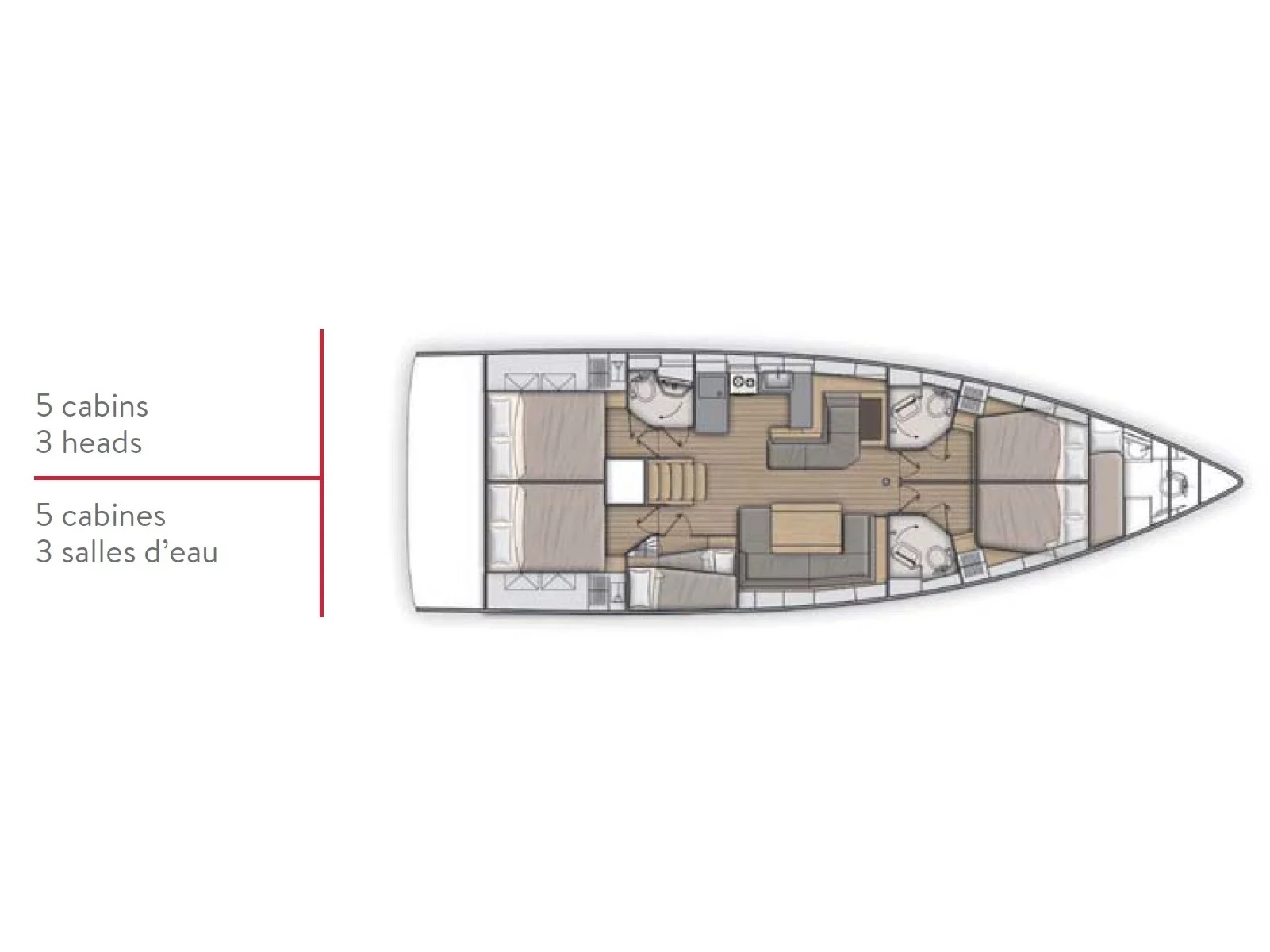 Oceanis 51.1 (Aloha) Plan image - 11