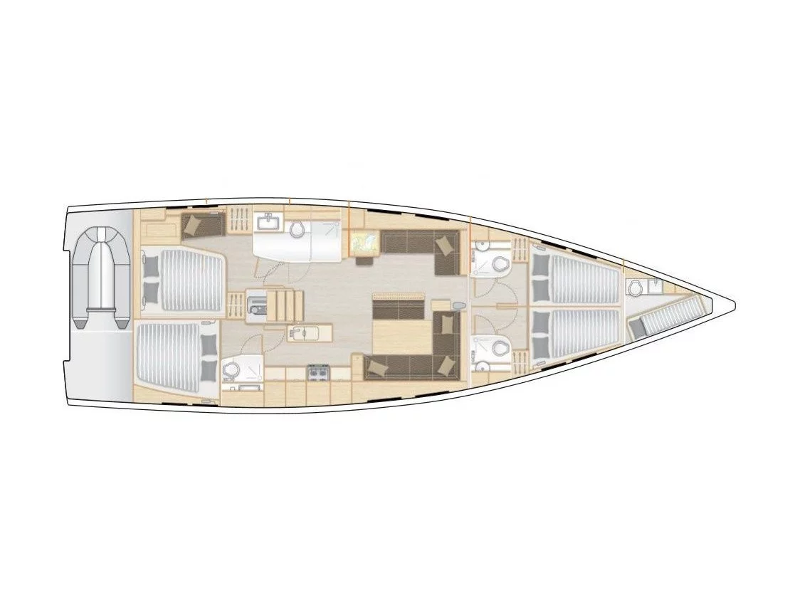 Hanse 548 AC & GEN (Joy) Plan image - 23