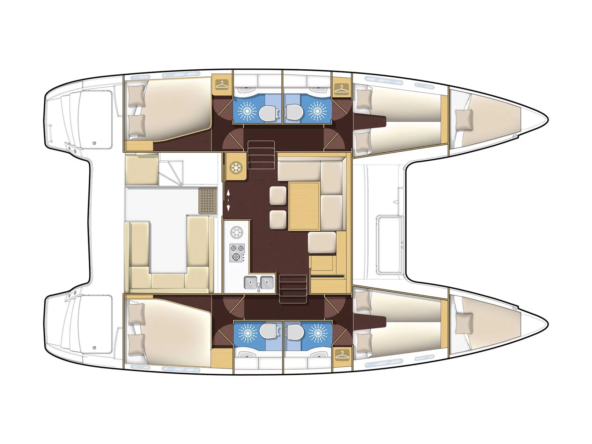 Lagoon 400 S2 & GEN (Vicky) Plan image - 2