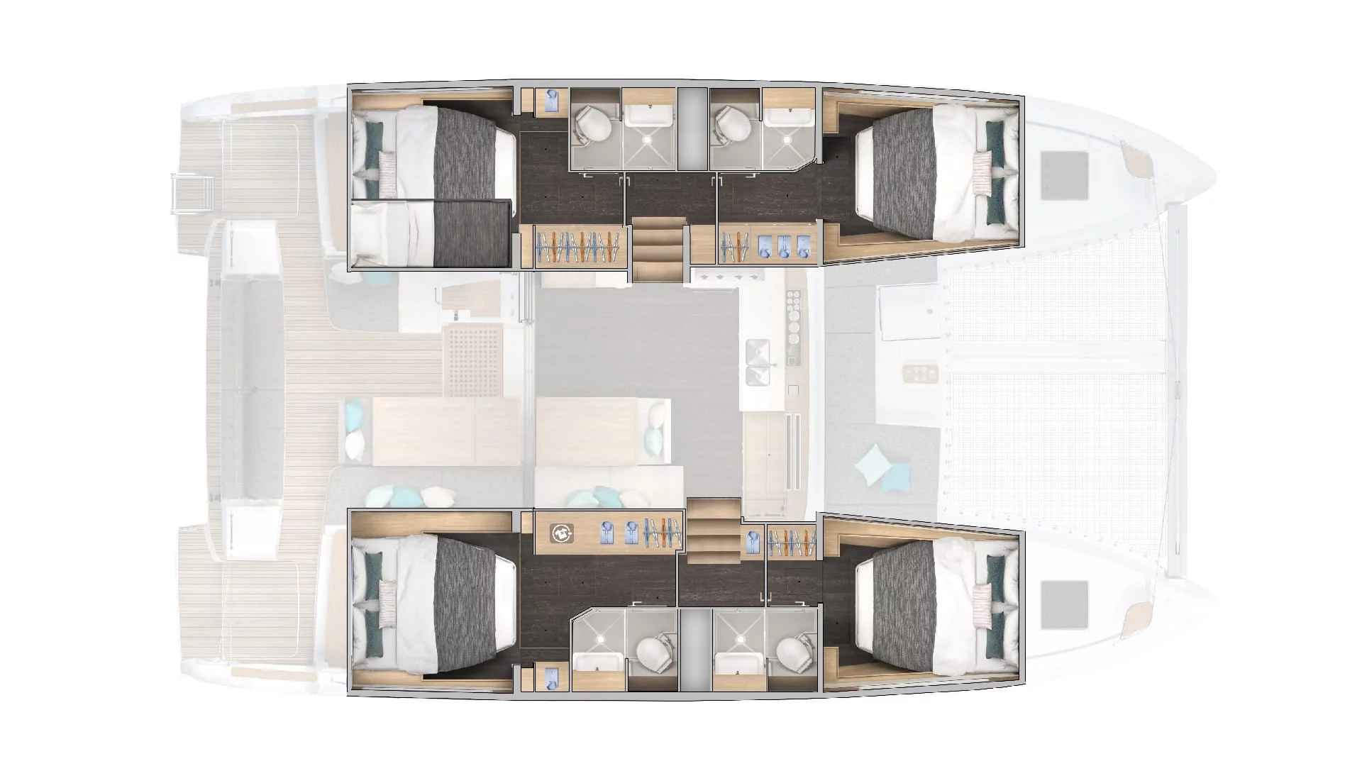 Lagoon 43 (Aurora Blue 43)  - 1