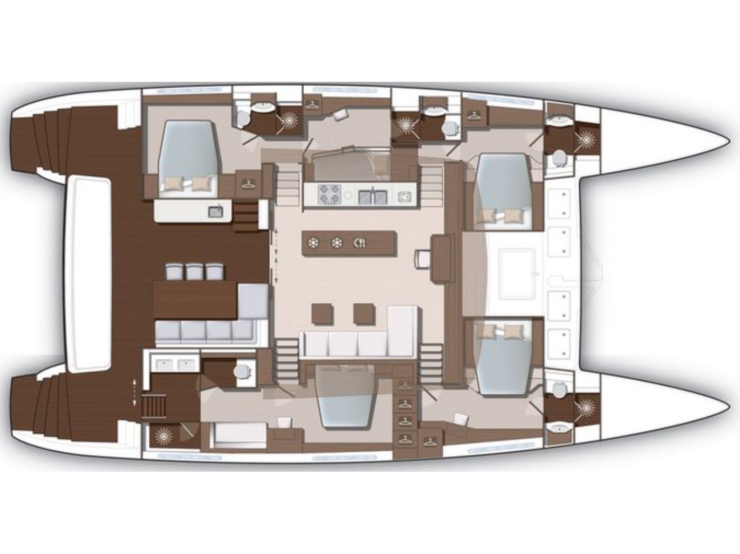Photo #30 - Lagoon 630 Powercat LUX (Pearly Gates) in Mykonos - 15753
