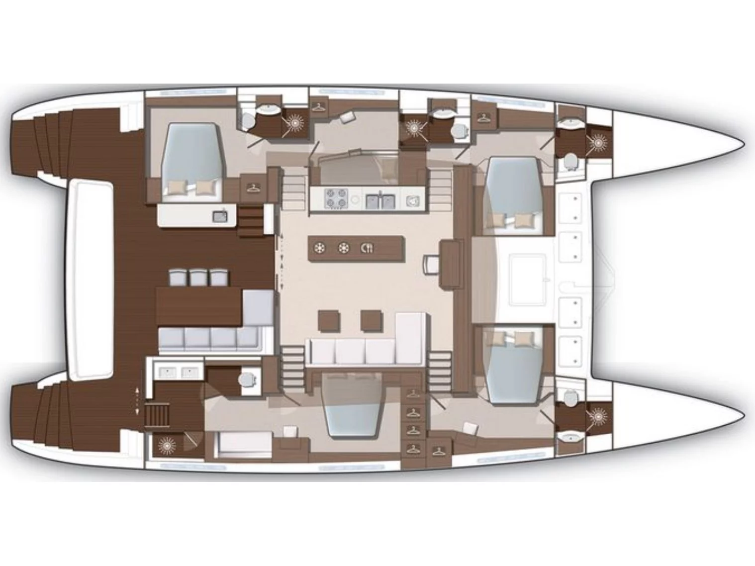 Lagoon 630 Powercat LUX (Pearly Gates) Plan image - 29