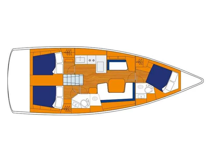 Oceanis 411 () Plan image - 3