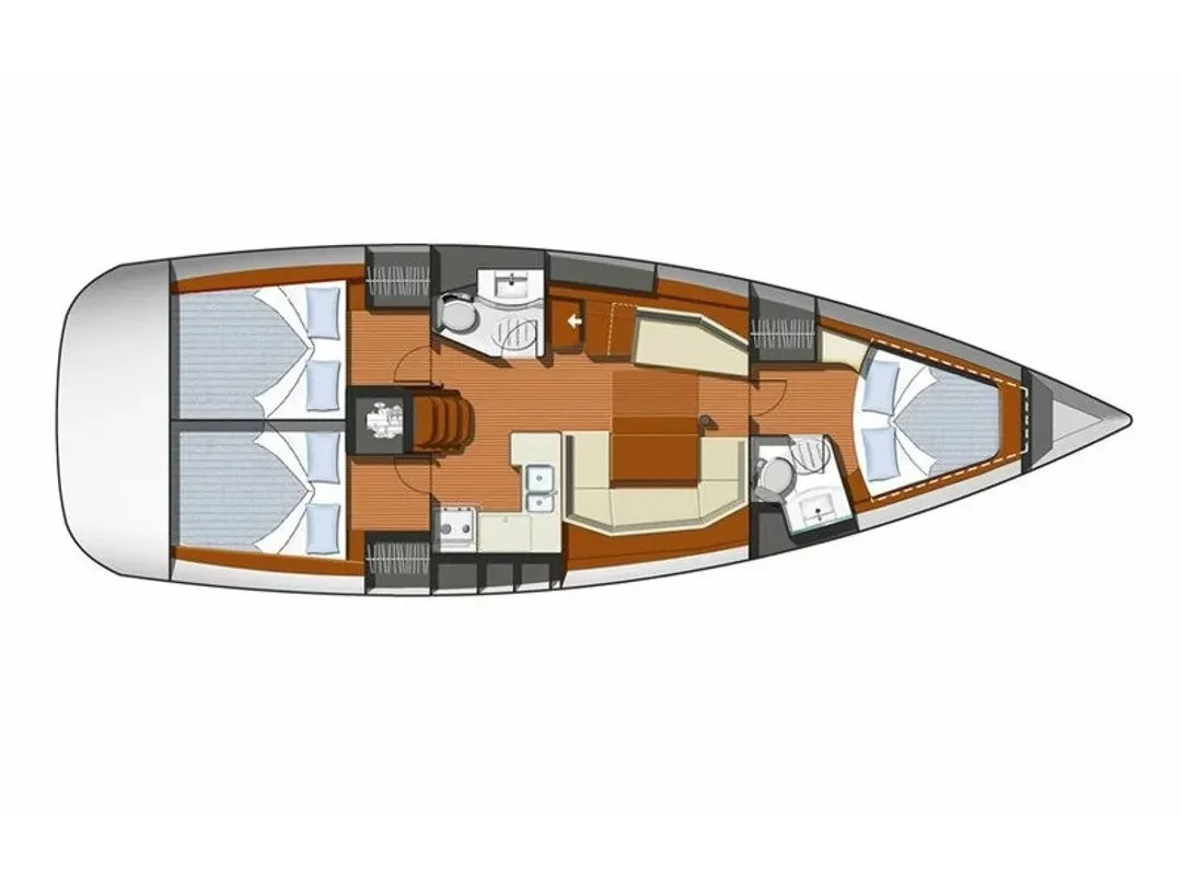 Sun Odyssey 42 i (Argonaute) Plan image - 4