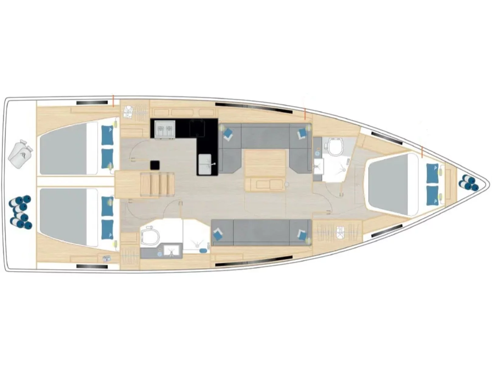 Hanse 410 (Nuvola) Plan image - 24