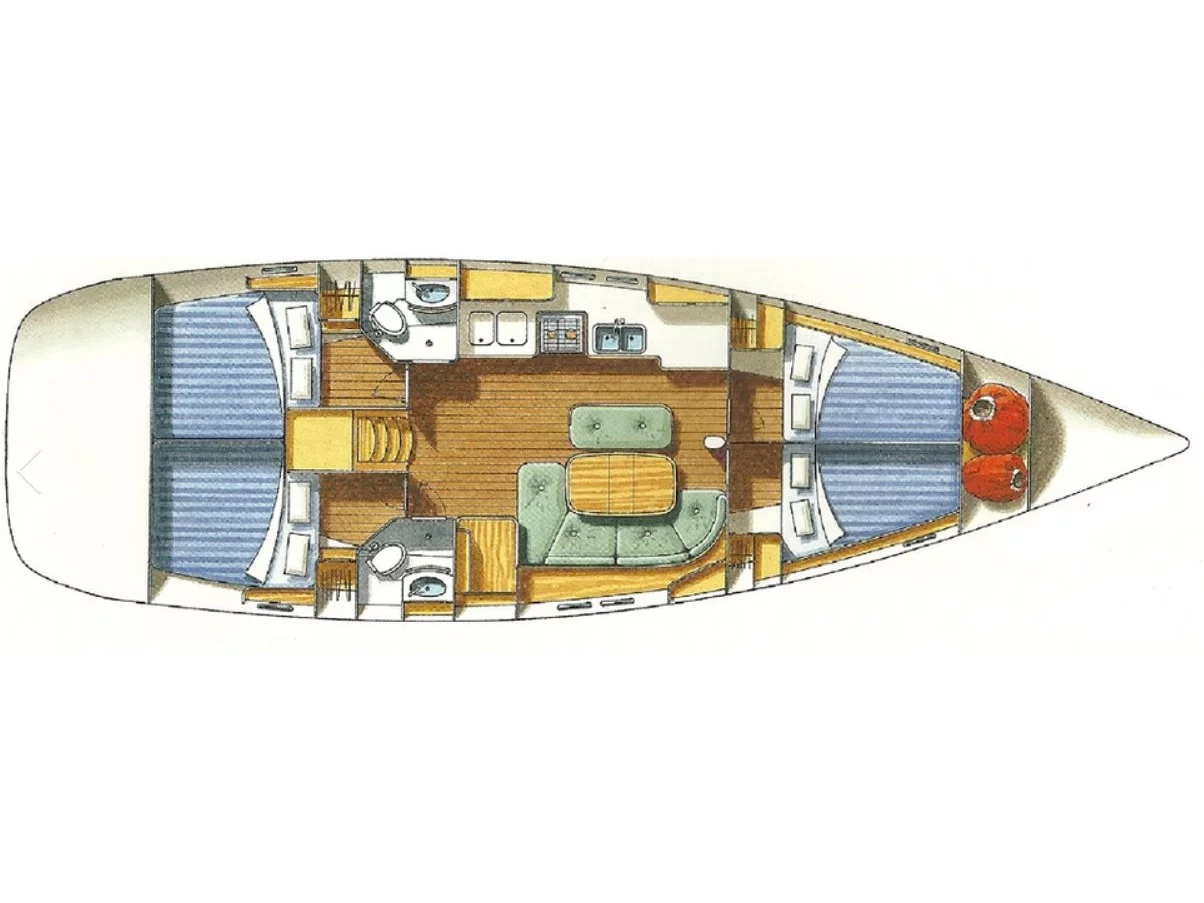 Beneteau Oceanis 47.3 (Pigasos) Plan image - 1