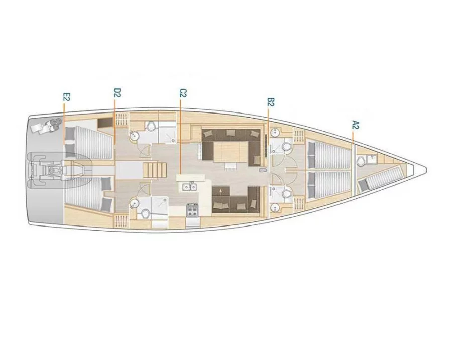 Hanse 588 (Stardust 1) Plan image - 10