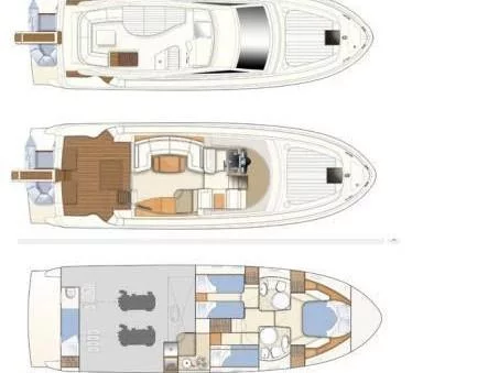 Ferretti 460 (Bluebell) Plan image - 1