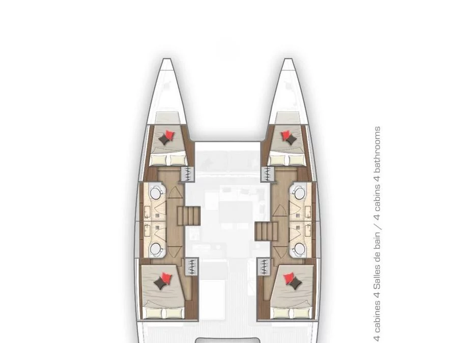 Lagoon 40 (SUNLIGHT) Plan image - 2