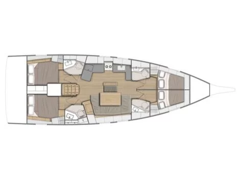 Oceanis 46.1 (Raluca) Plan image - 9