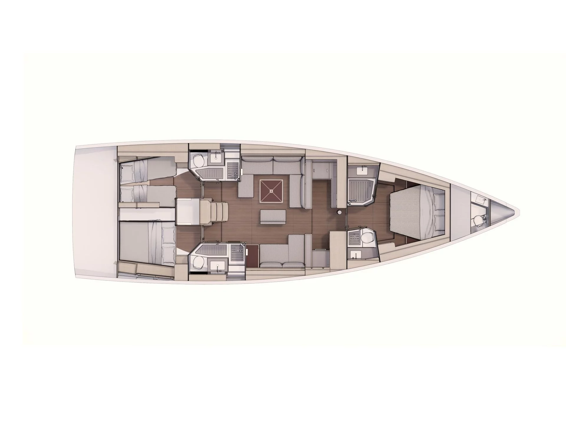 Dufour 530 AC & GEN & WM (Dimpa) Plan image - 5