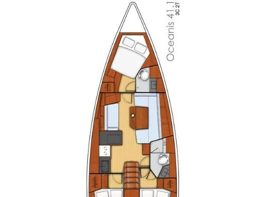 Oceanis 41.1 (Elena) Plan image - 2