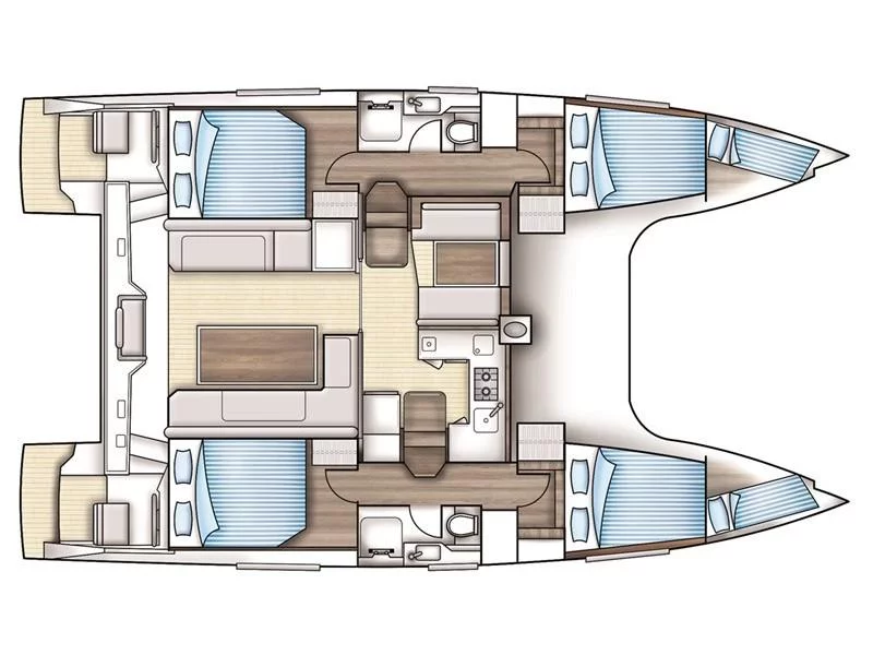 Nautitech 46 Fly (Daria 2) Plan image - 11