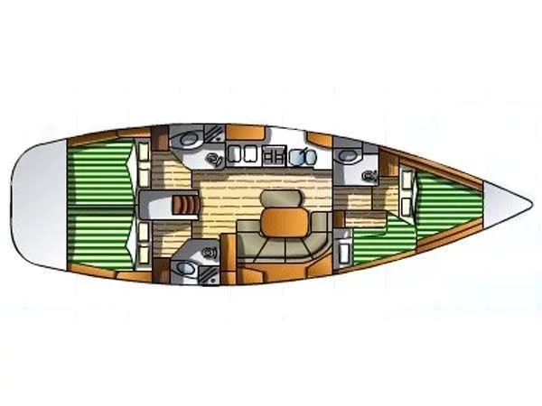 Oceanis Clipper 423 (Jazz and Blues) Plan image - 4