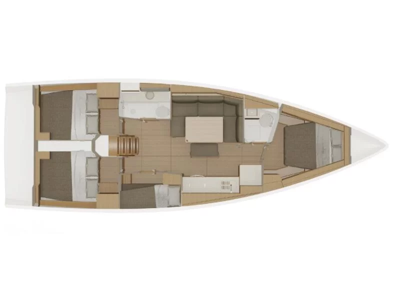 Dufour 430 Grand Large (Mojito Sunrise) Plan image - 3
