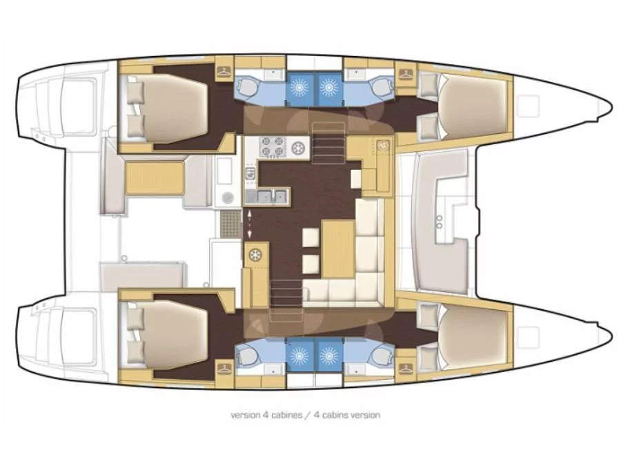 Lagoon 450 Fly (--Watermaker-SolarPanel) (Corona Borealis) Plan image - 11