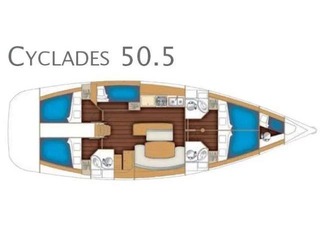 Cyclades 50.5 (Senza Segreti) Plan image - 11