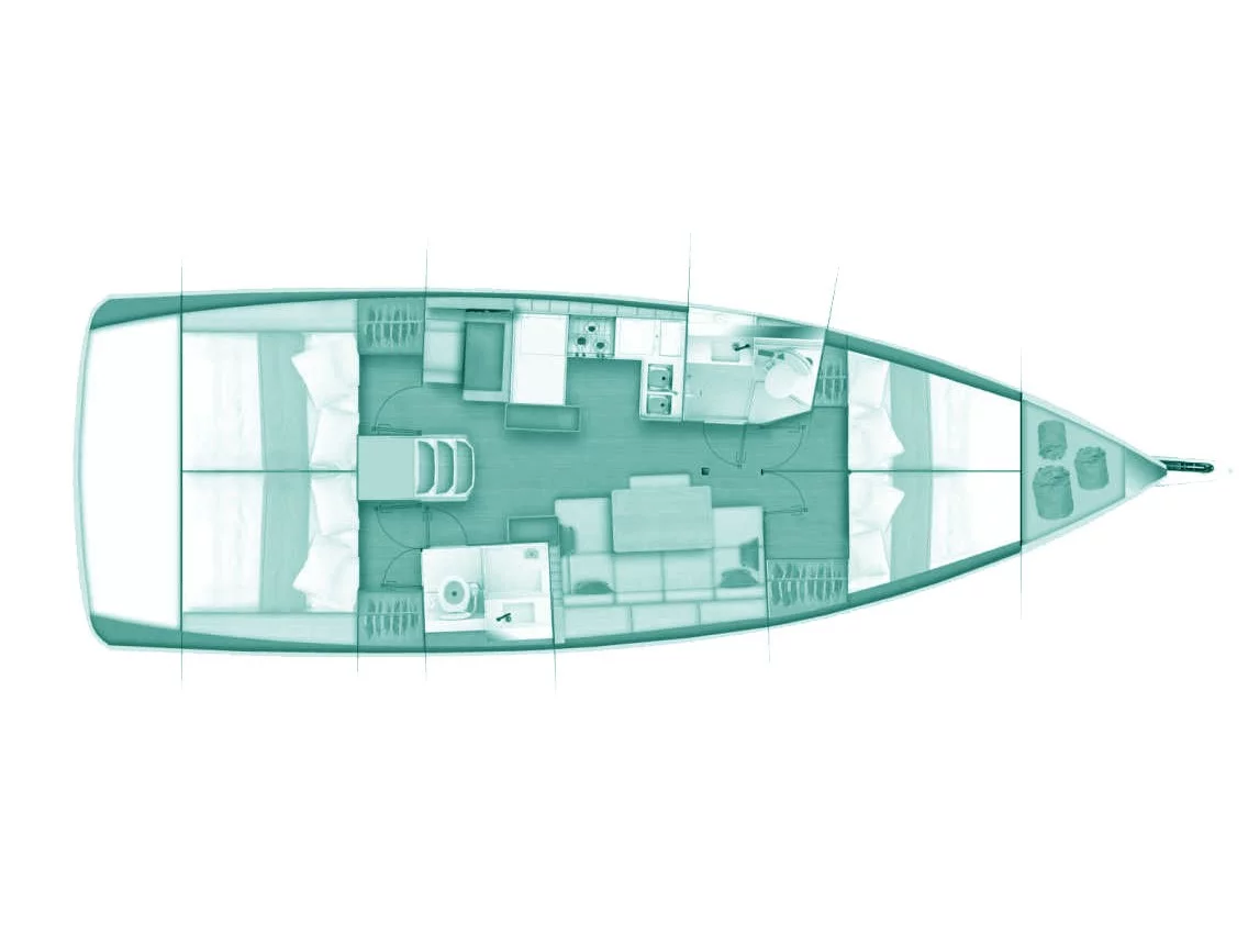 Sun Odyssey 440 (Erato) Plan image - 9